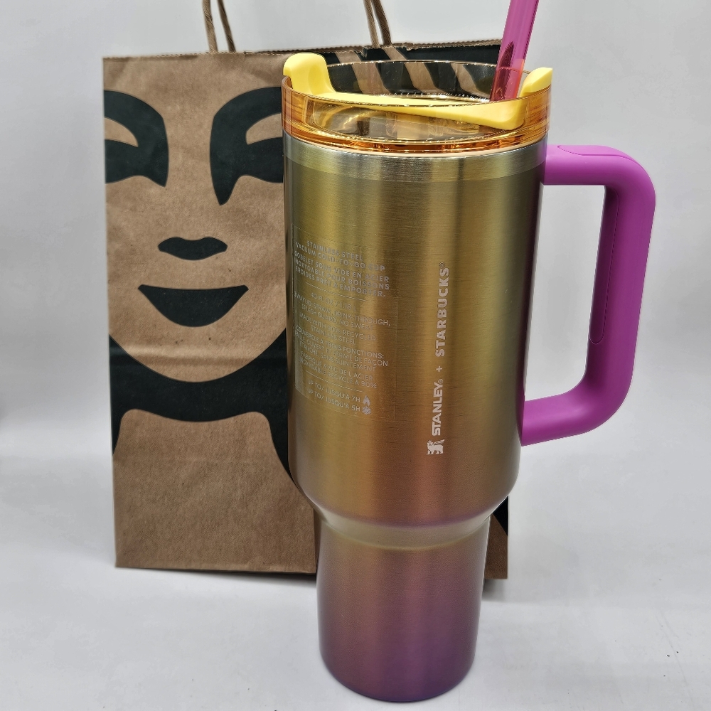 Nwt limited edition Starbucks + Stanley 40 oz summer sunset collaboration 2024